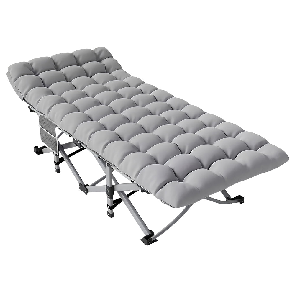 Folding Camping Cot with Mattress for Adults, Portable, 500lbs Load