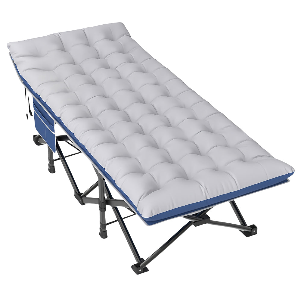 Folding Camping Cot with Mattress for Adults, Portable, 500lbs Load