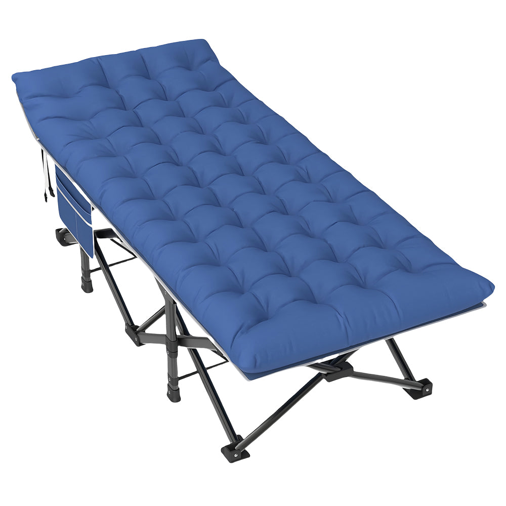 Folding Camping Cot with Mattress for Adults, Portable, 500lbs Load