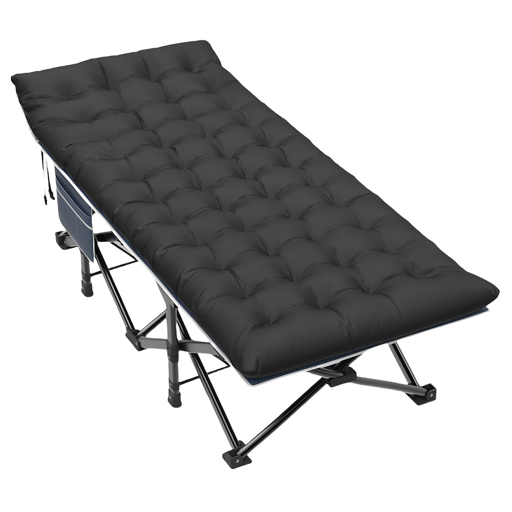 Folding Camping Cot with Mattress for Adults, Portable, 500lbs Load
