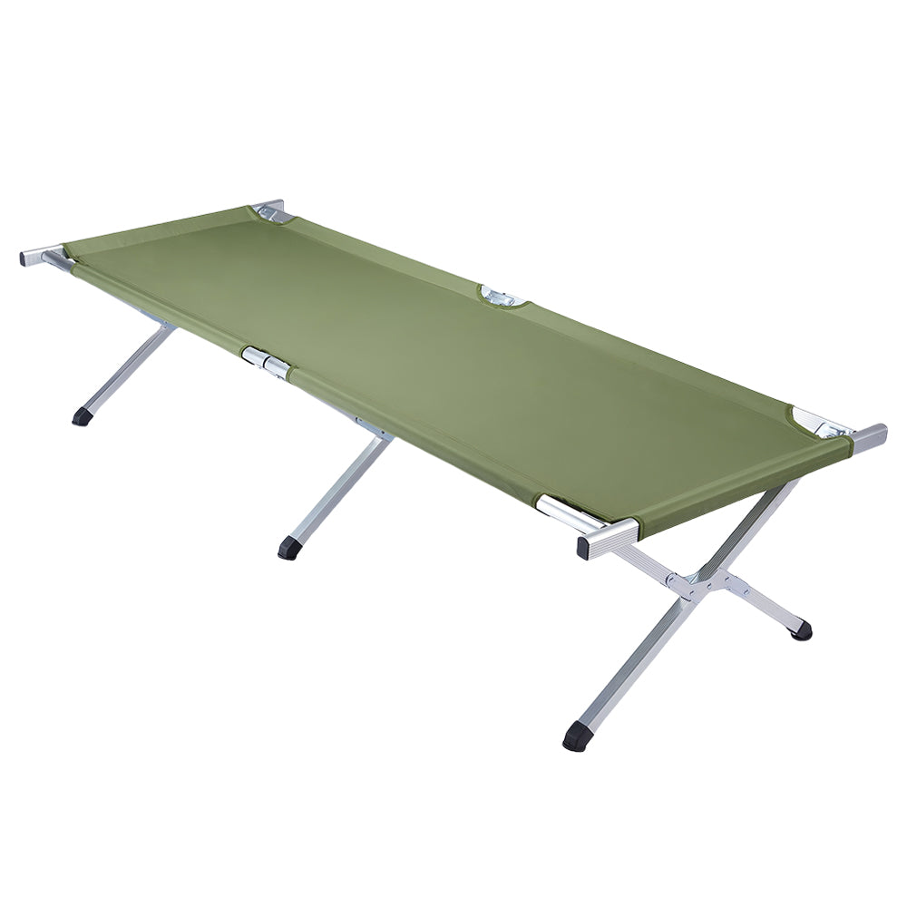 Folding Camping Cot - 300lb Capacity, 11.37lbs Lightweight, No Assembly