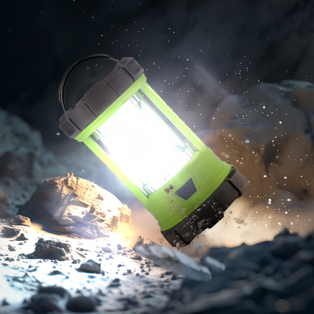 3000LM Rechg Camping Lantern, Power Bank, 5 Modes, IPX4 Waterproof, Emergency Light