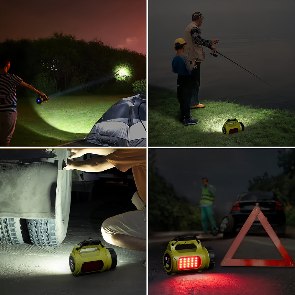 Rechargeable 1000LM LED Lantern, 5 Modes Power Bank, IPX4 Waterproof for Camping Emergency