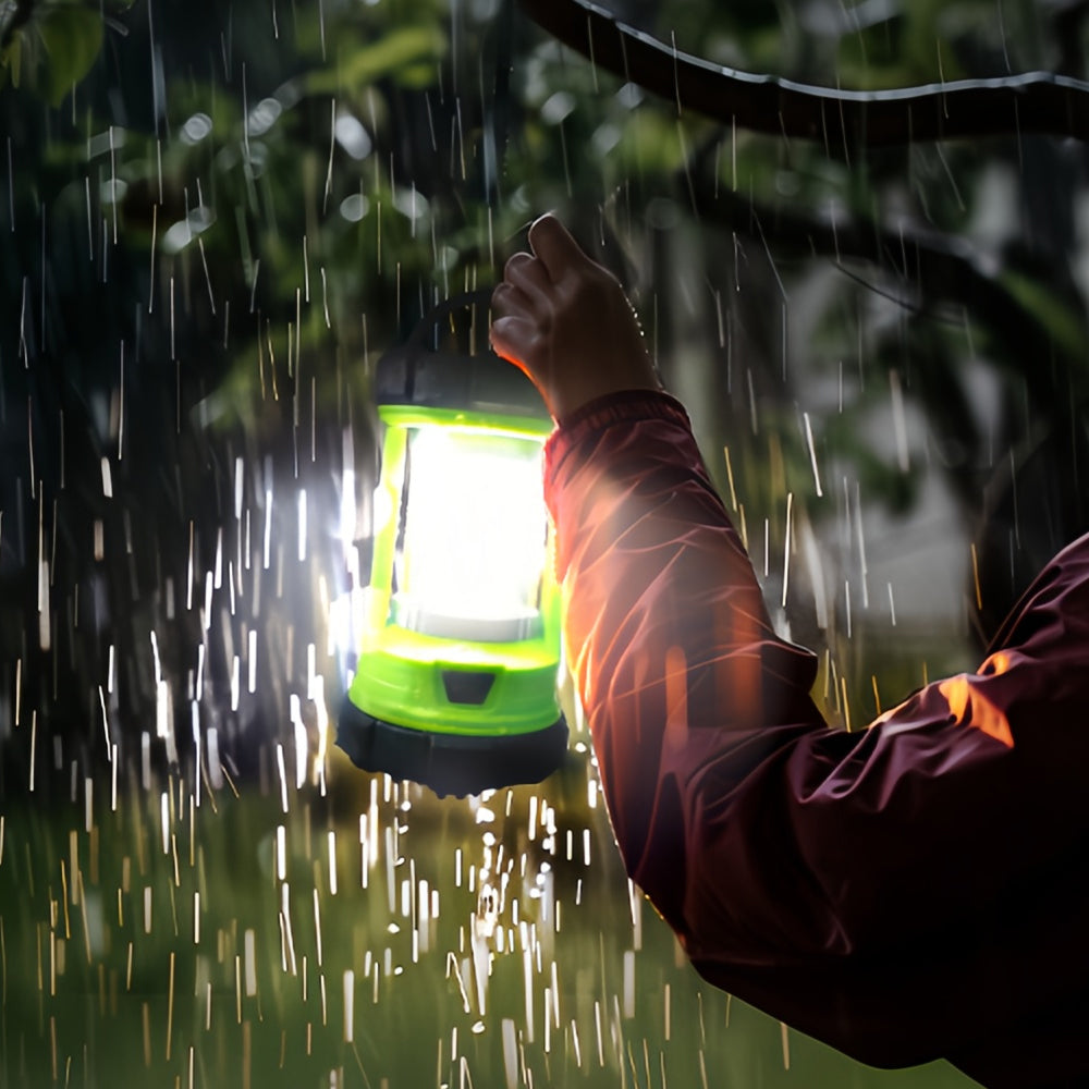 3000LM Rechg Camping Lantern, Power Bank, 5 Modes, IPX4 Waterproof, Emergency Light