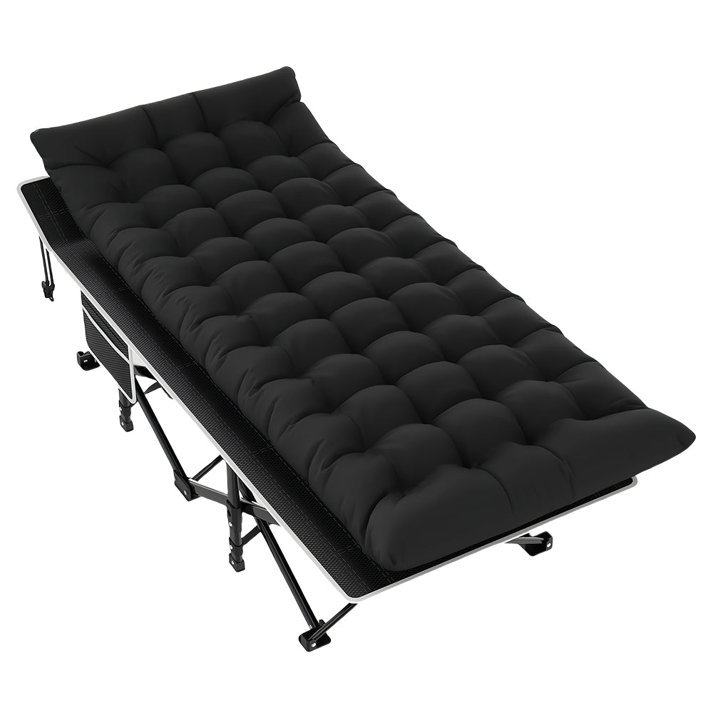 Folding Camping Cot with Mattress for Adults, Portable, 500lbs Load