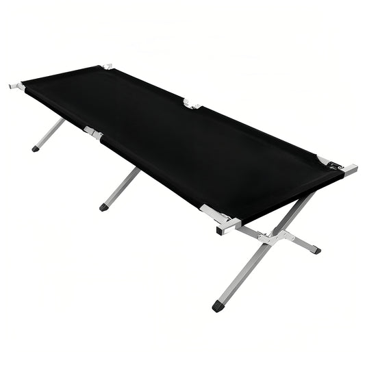 Folding Camping Cot - 330lb, 13.8lbs, 17" High, w/Storage Bag